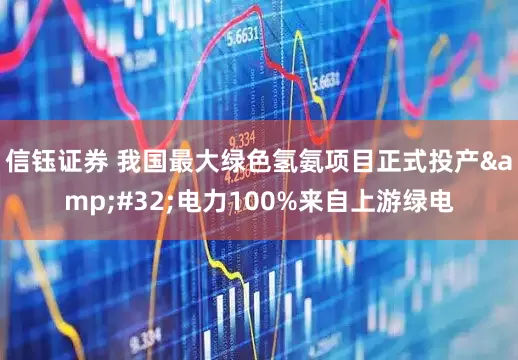 信钰证券 我国最大绿色氢氨项目正式投产 电力100%来自上游绿电