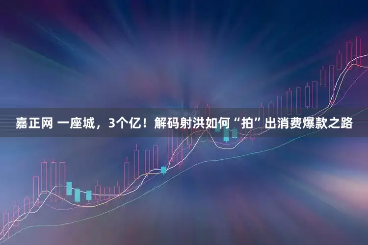 嘉正网 一座城，3个亿！解码射洪如何“拍”出消费爆款之路